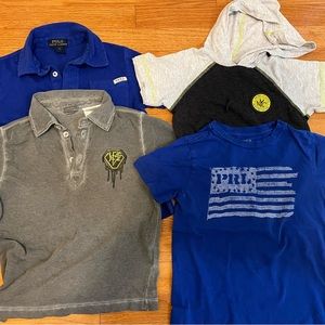 Size 5 Polo, DKNY, Diesel shirts